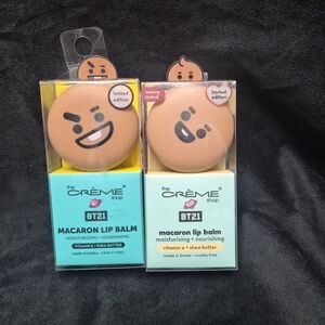 BT21 The Crème Shop Macaron Lip Balm - Peach Tone